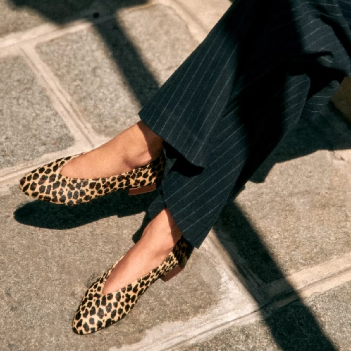 Sézane Matilda Ballerinas in Leopard, €155 