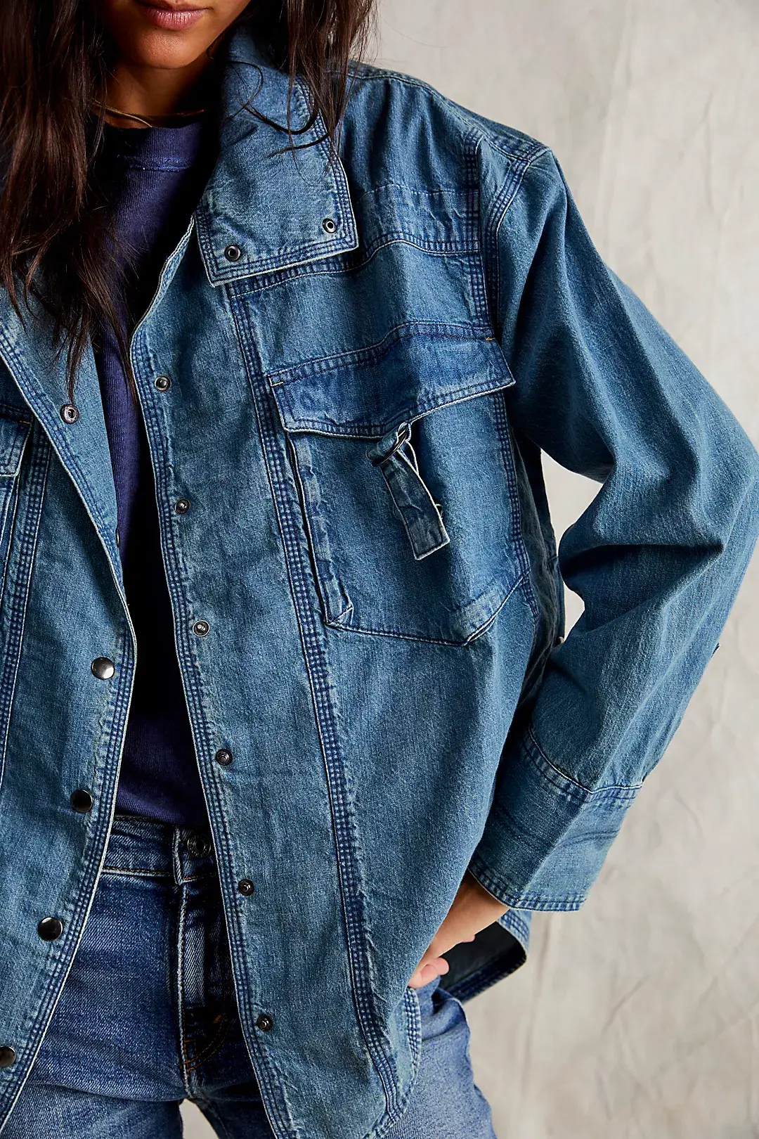 Free People We The Free Overnight Denim Shirt, €184.72