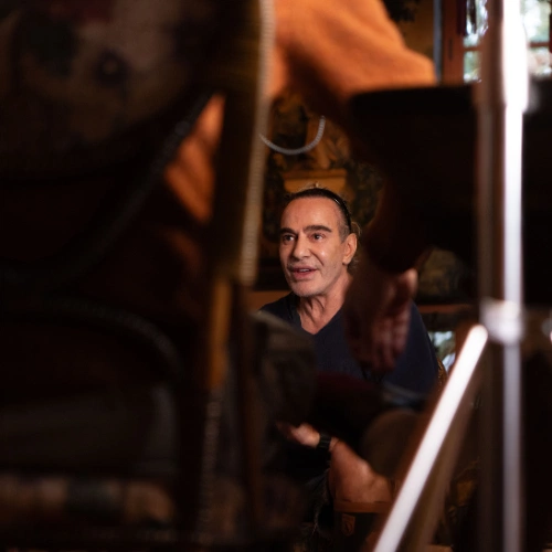 John during filming for High & Low