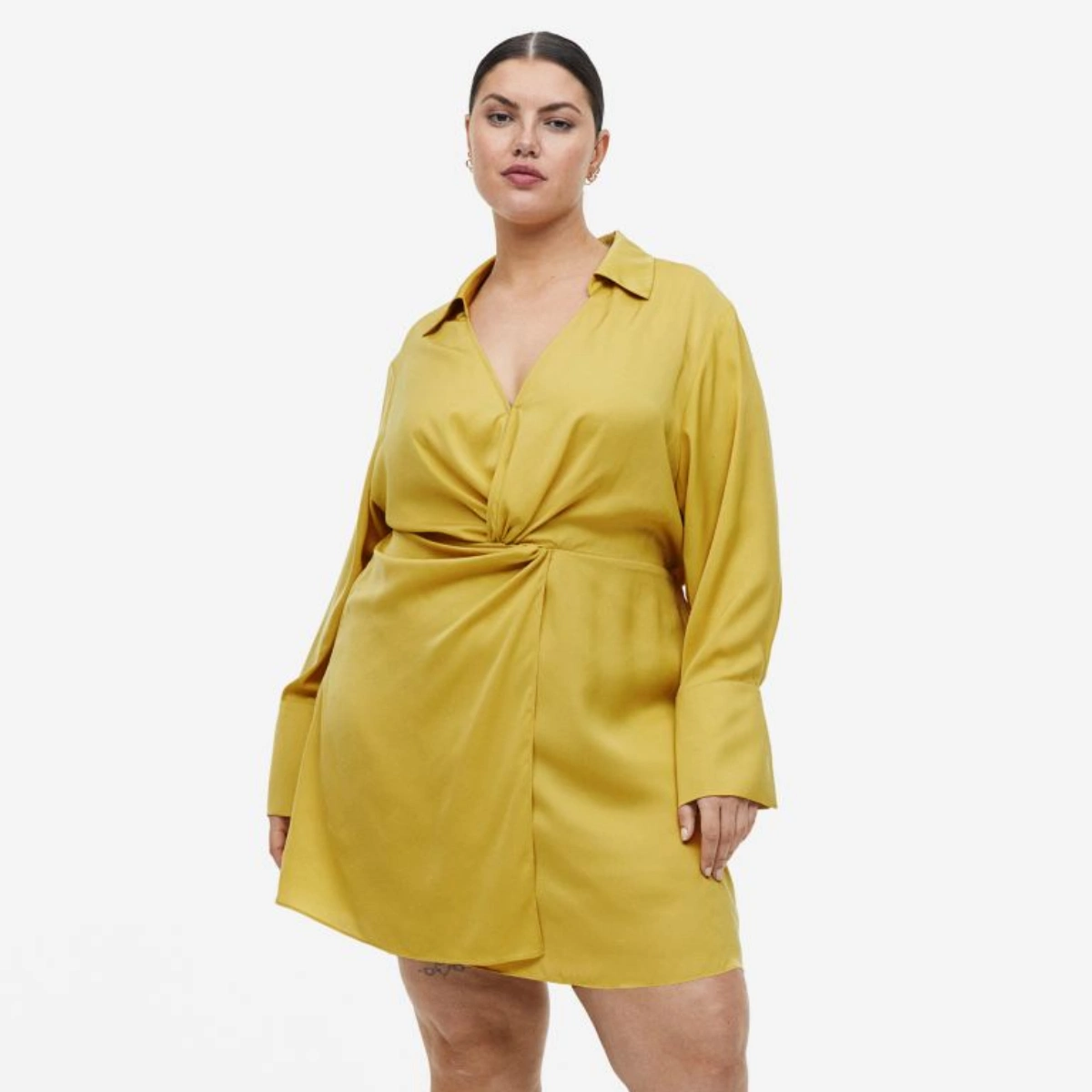 Twist-Detail Shirt Dress, €7, H&M