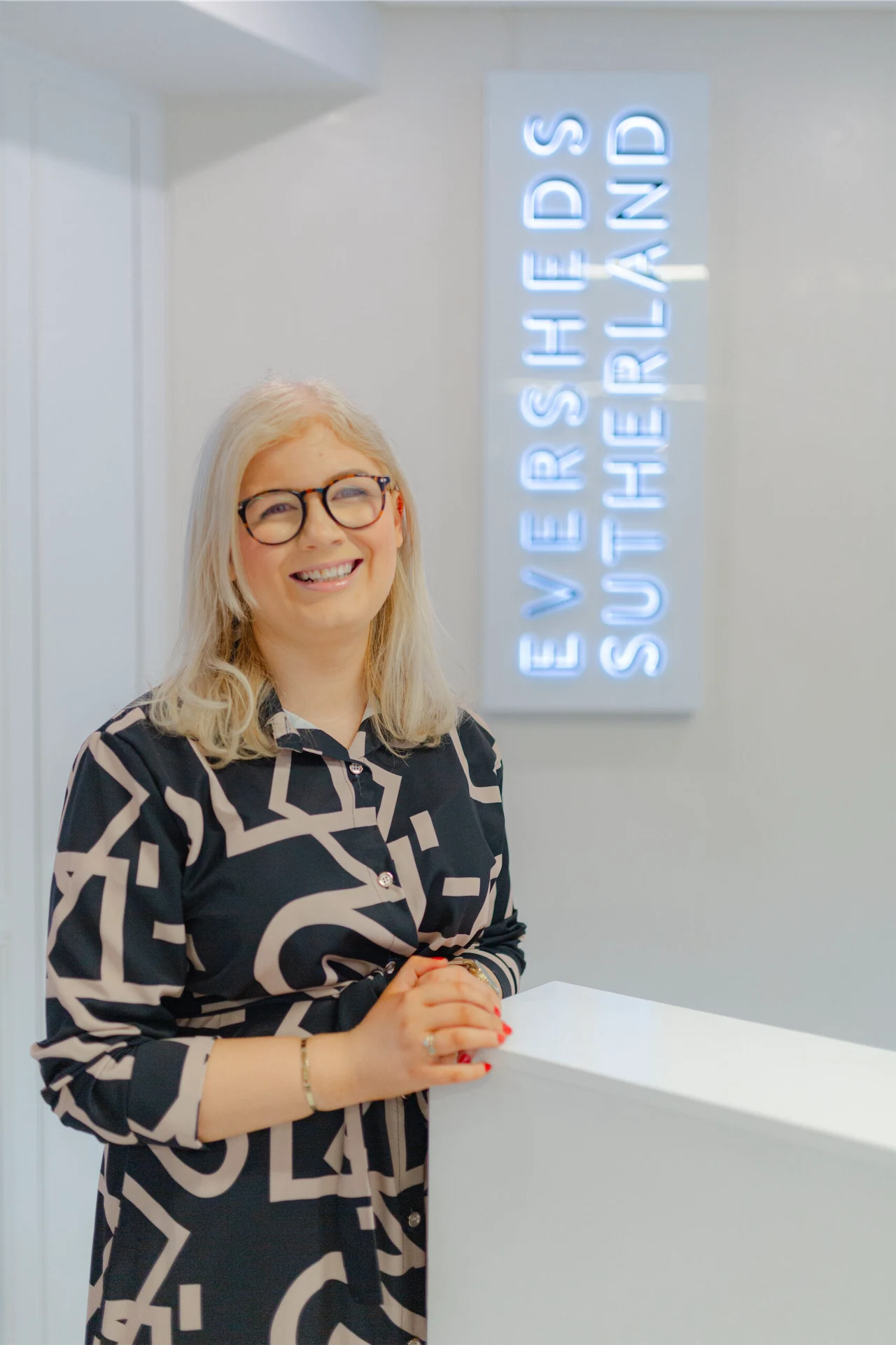 Niamh Donnelly at the Eversheds Sutherlands office.