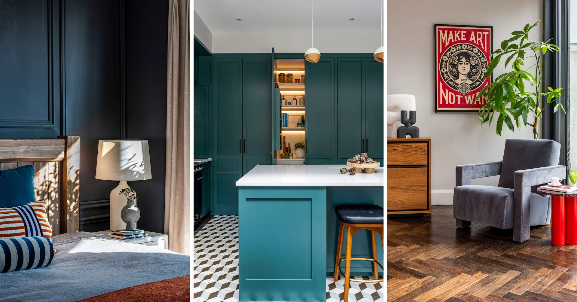 This Sandymount home is full of rich colour and clever storage solutions