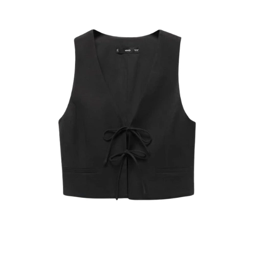 Gilet with Tie Closure, €45.99, Mango