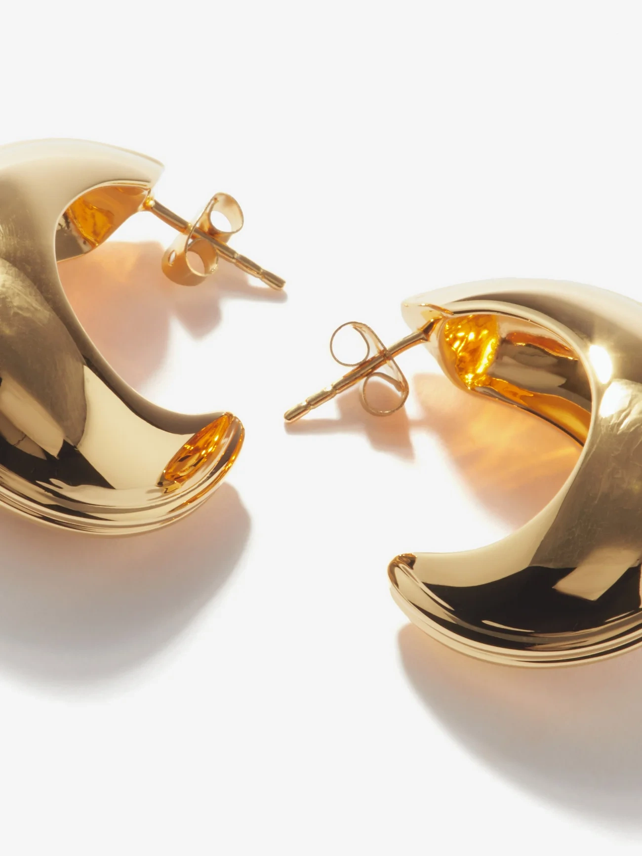 Missoma Ridged Gold-Plated Earrings, €130