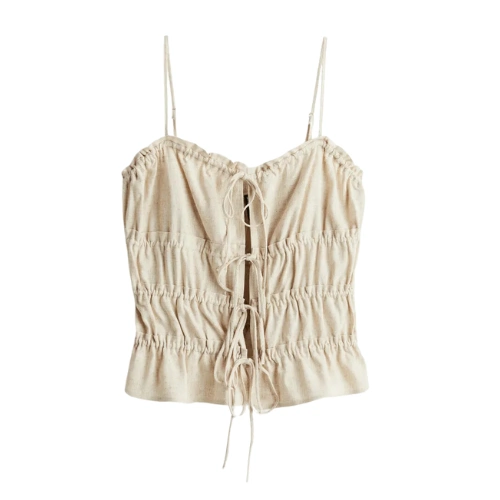 Drawstring-Detail Strappy Top, €16.99, H&M