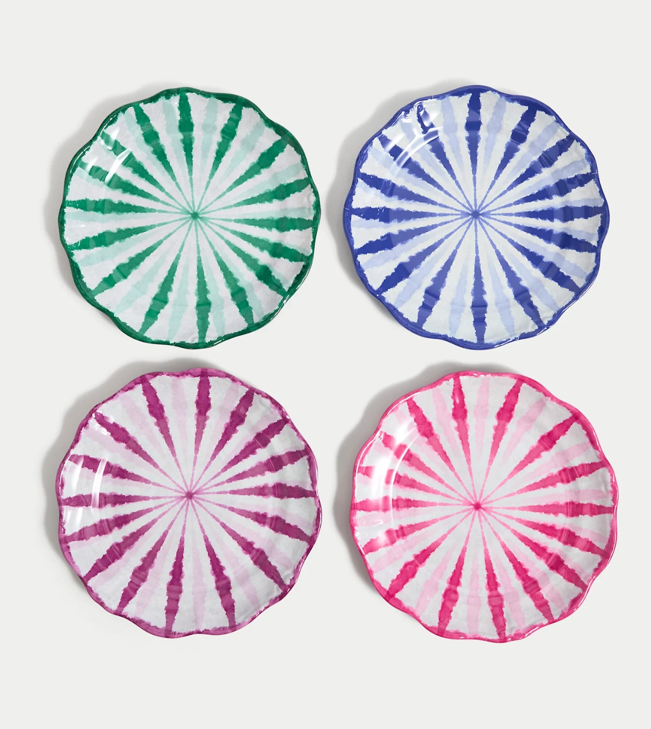 Set of 4 Ikat Brights Picnic Side Plates, €20, M&S