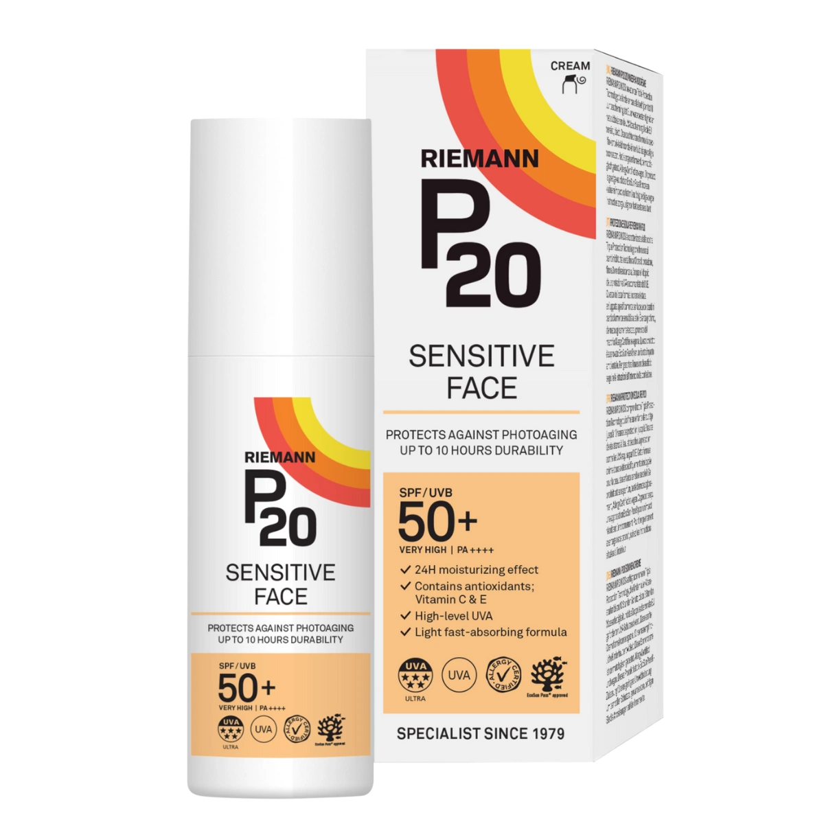 P20 Sensitive Face SPF 50+, €50