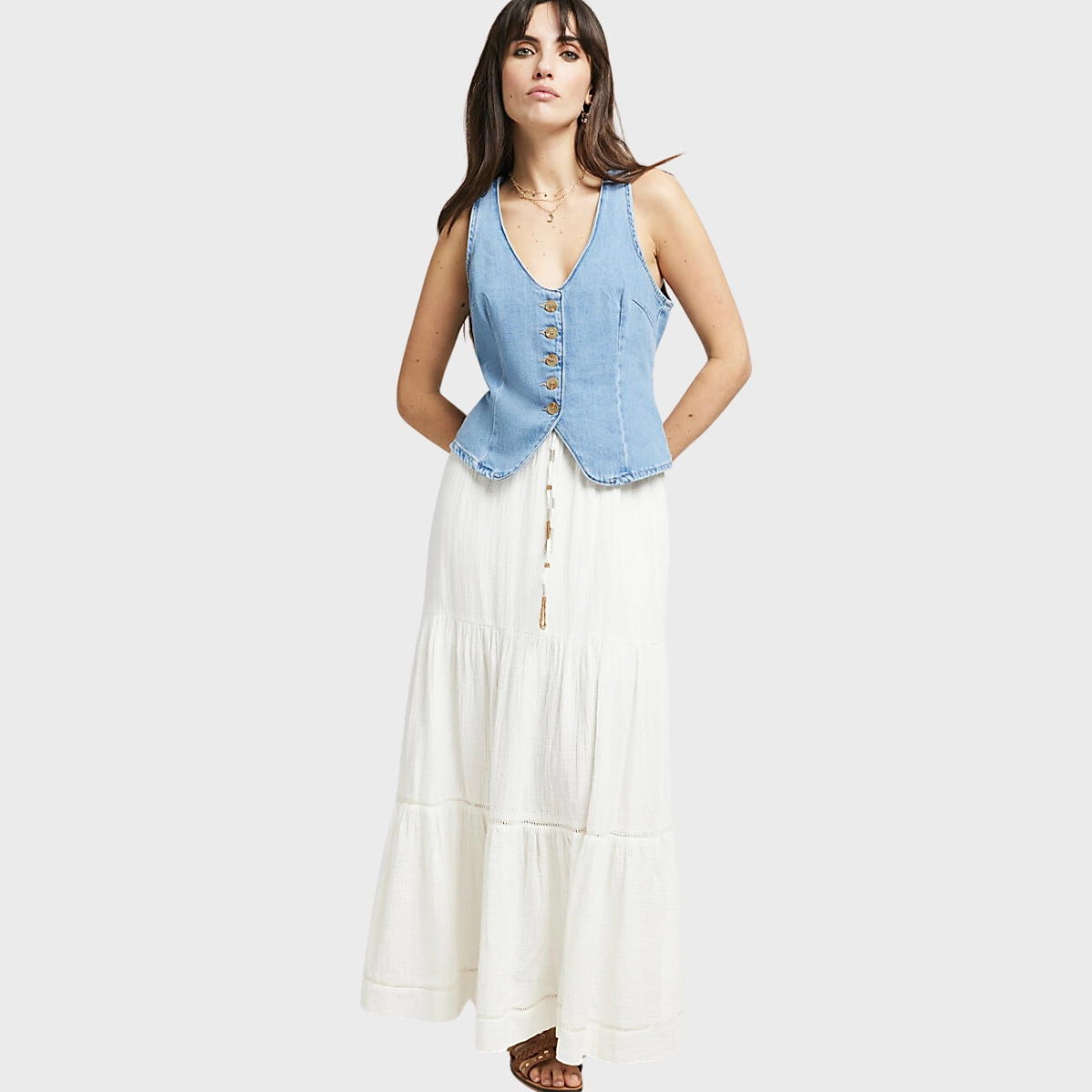 Boho Midi Skirt, €22.99, Stradivarius