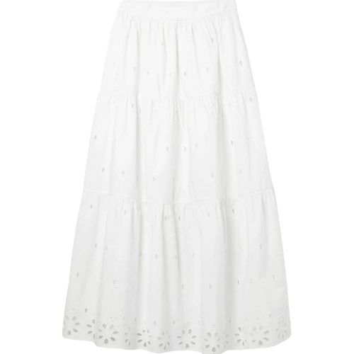 White Floral Broderie Maxi Skirt, €47, Yours Clothing
