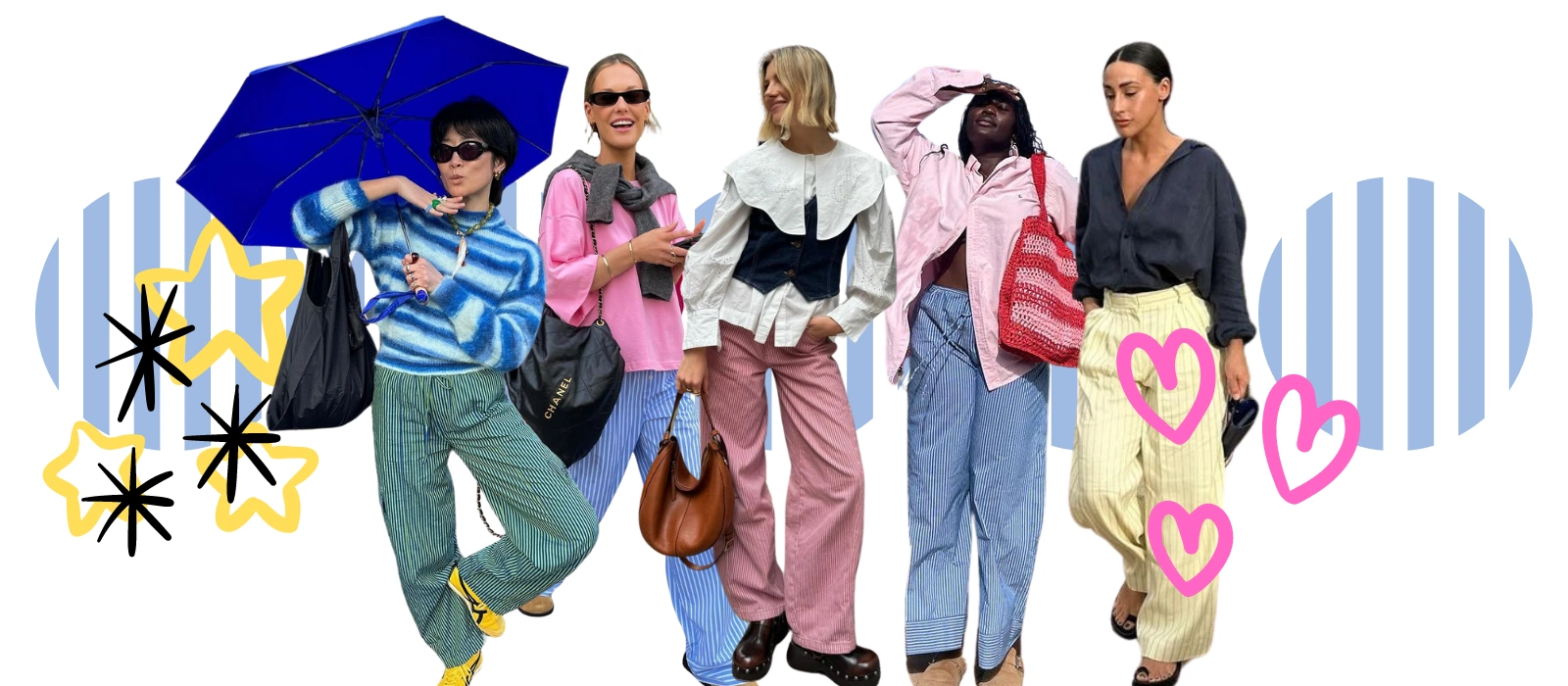 Striped trousers: Summer’s take on comfortable loungewear