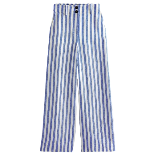 Boden Blue Highbury Linen Trousers, €114