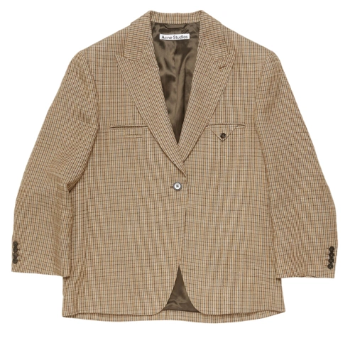 Acne Wool Check Oversized Blazer, €870