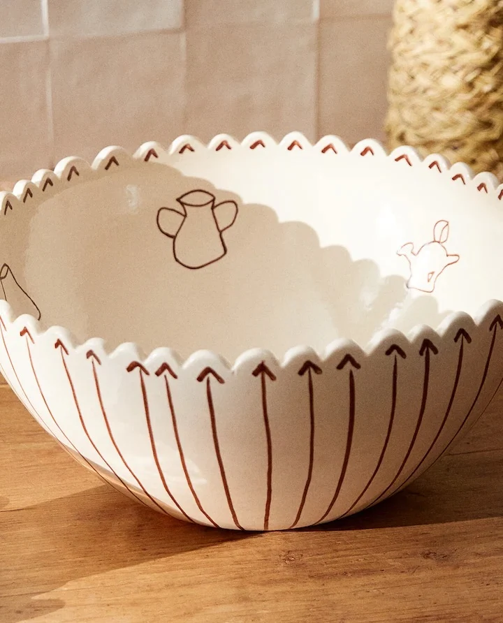 Stoneware salad bowl, €32.99, Zara Home