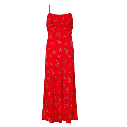 Velma Red Rosebud Midi Dress, £169.13, Kitri Studios
