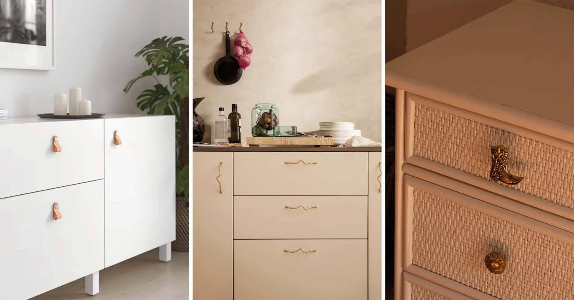 Handles and knobs to update everything from cabinets to kitchen units