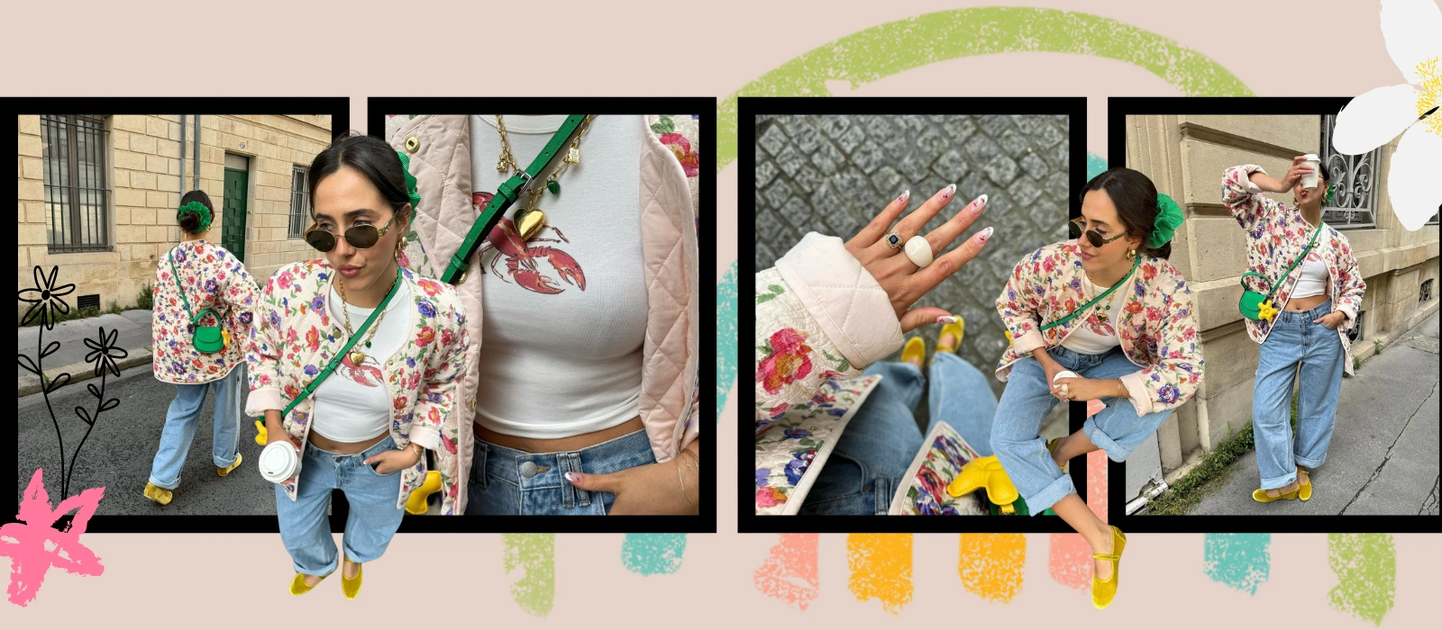 All the cool girls are wearing quilted jackets this summer
