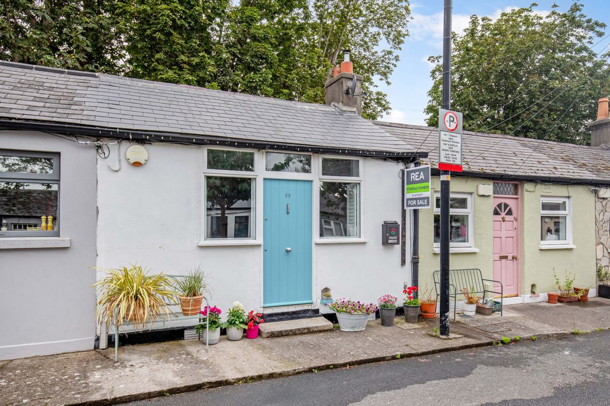 This colourful Stoneybatter cottage with a roof terrace is on sale for €360,000