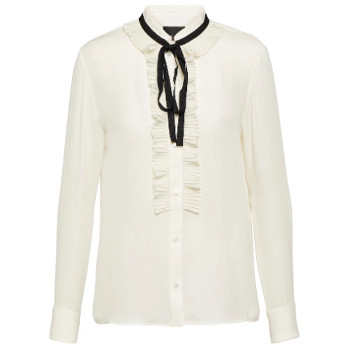 Nili Lotan Bertille Ruffled Silk Blouse, €835, My Theresa