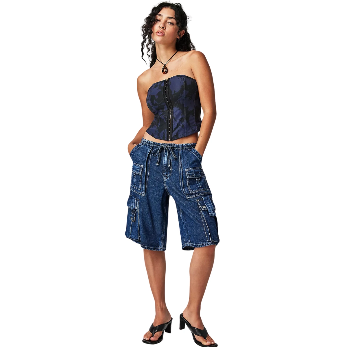 We The Free Reina Cargo Shorts, €158, Free People