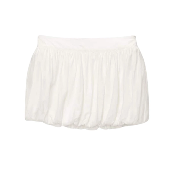 Balloon Fit Mini Skirt Made Of Linen Blend, €12.99, Pull & Bear