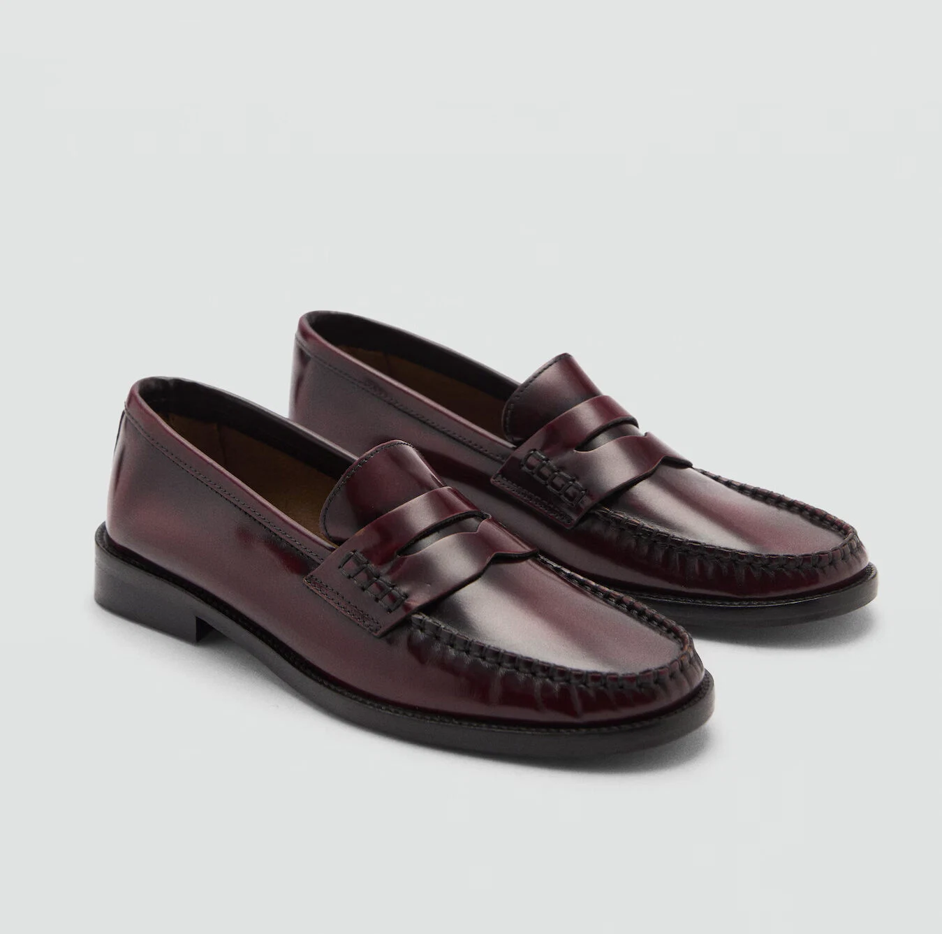 Mango Leather Loafers, €79.99
