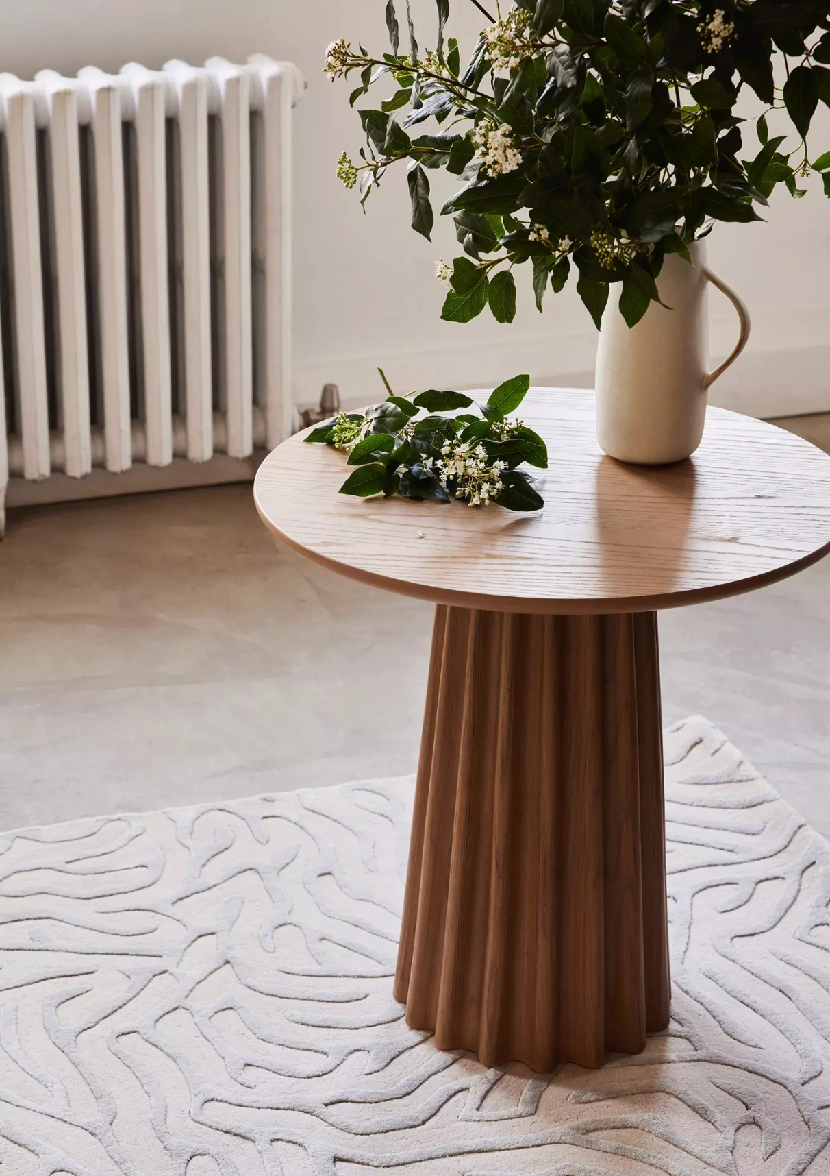 Maja Ash Wood Round Side Table, €530, Anthropologie