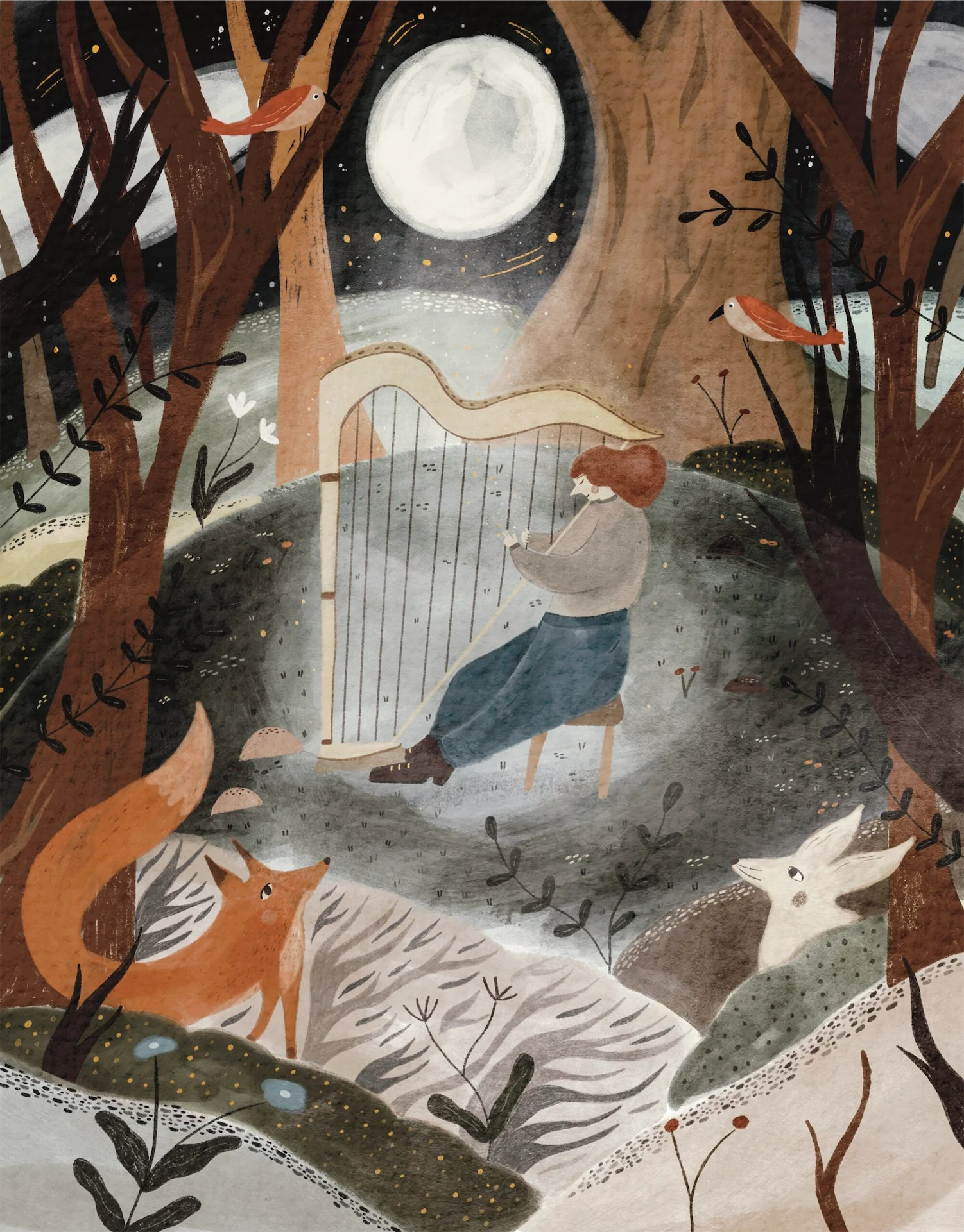 Irish storytelling, illustration by Maiden Moose