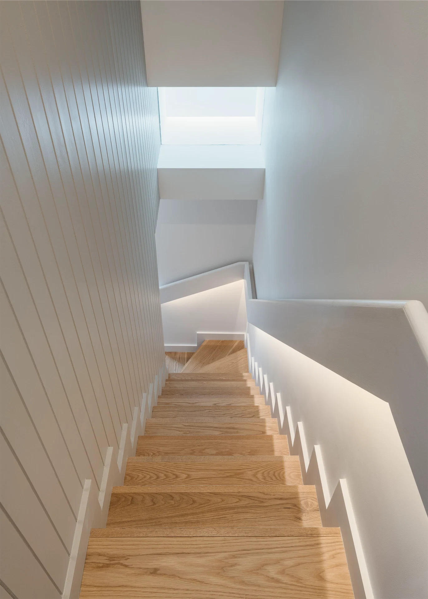 After: Contemporary details help the space feel clean and calm