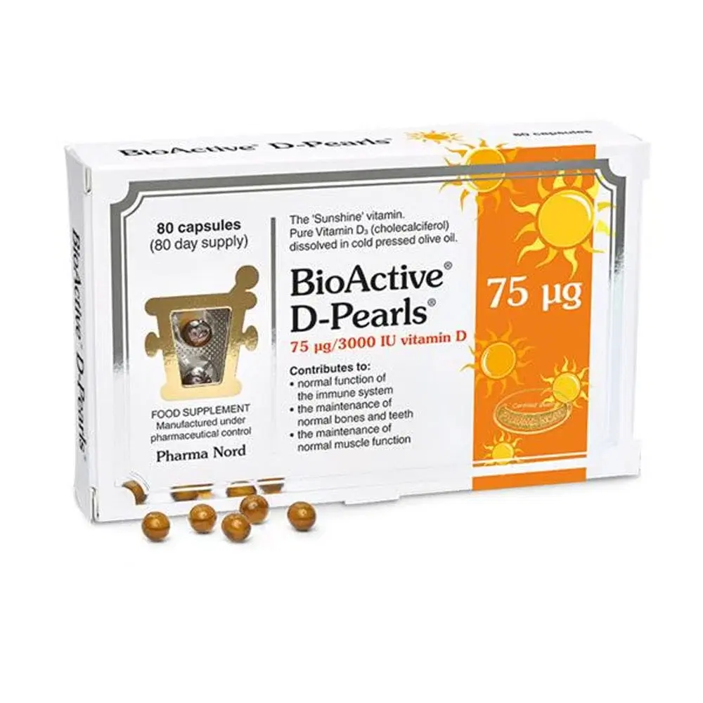 Pharma Nord BioActive Vitamin D Pearls 75UG, Was €20.05, Now €16.76