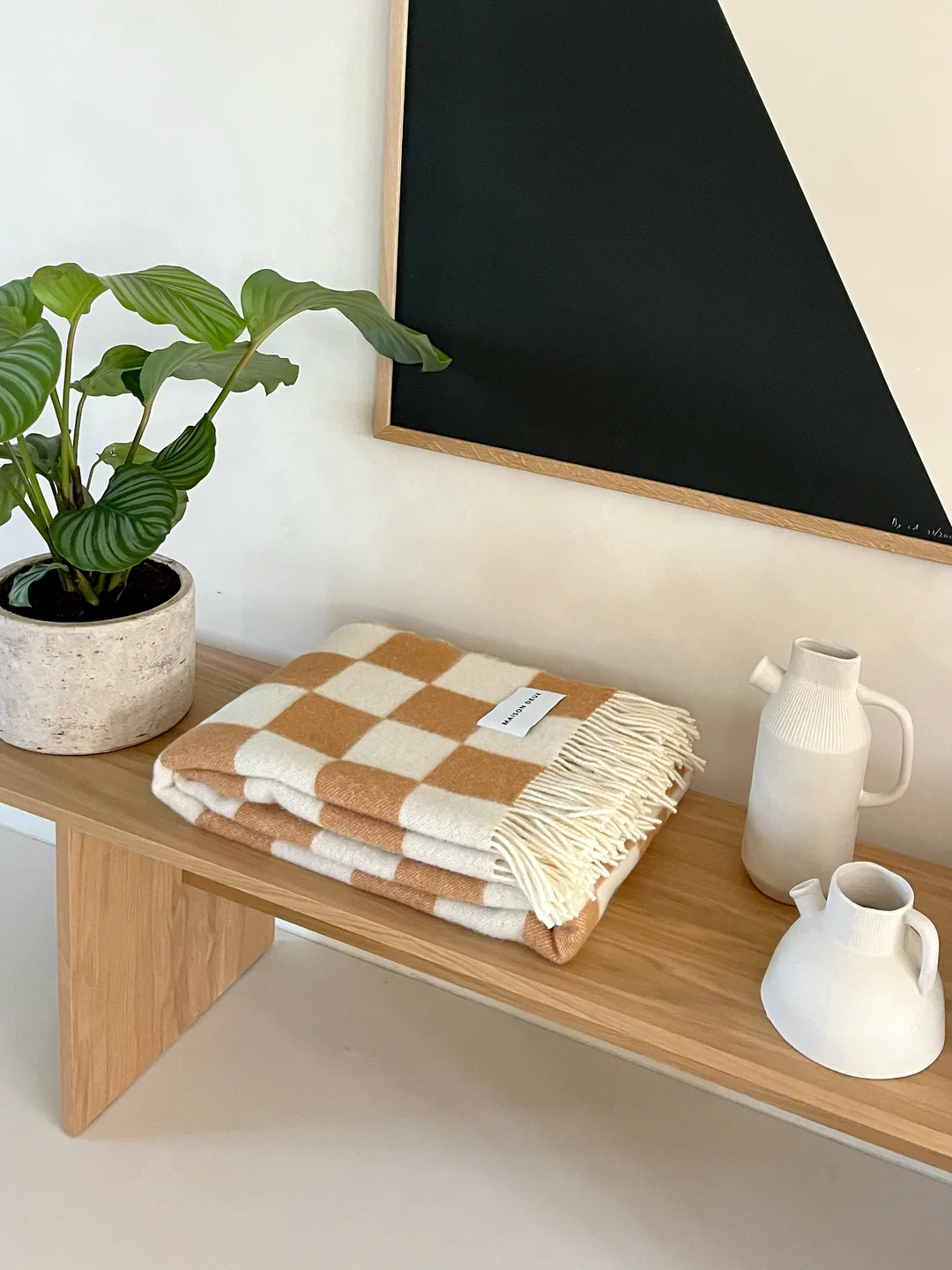 Maison Deux Checkerboard Blanket, €169