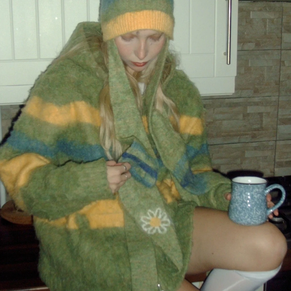 Seeking Judy Mossy Mohair Double Zipped Hoodie, €130