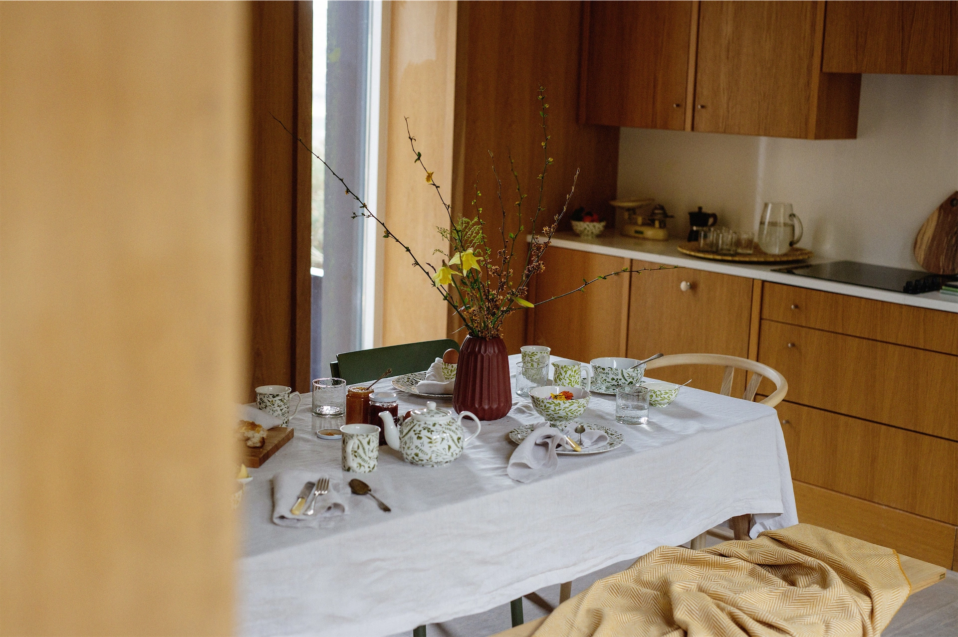 Linen Tablecloth, €69, Foxford