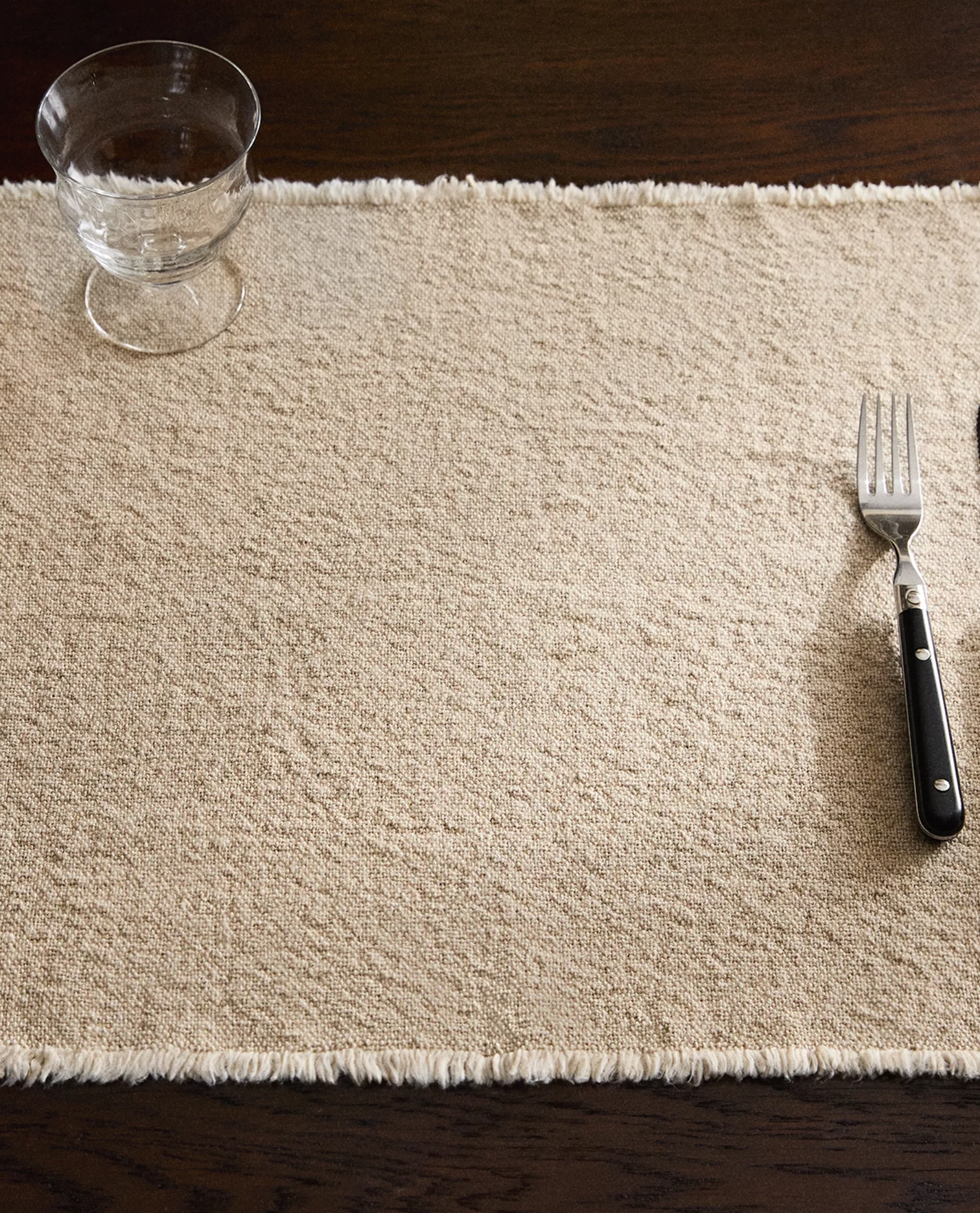Rustic linen placemat, €15.99, Zara Home