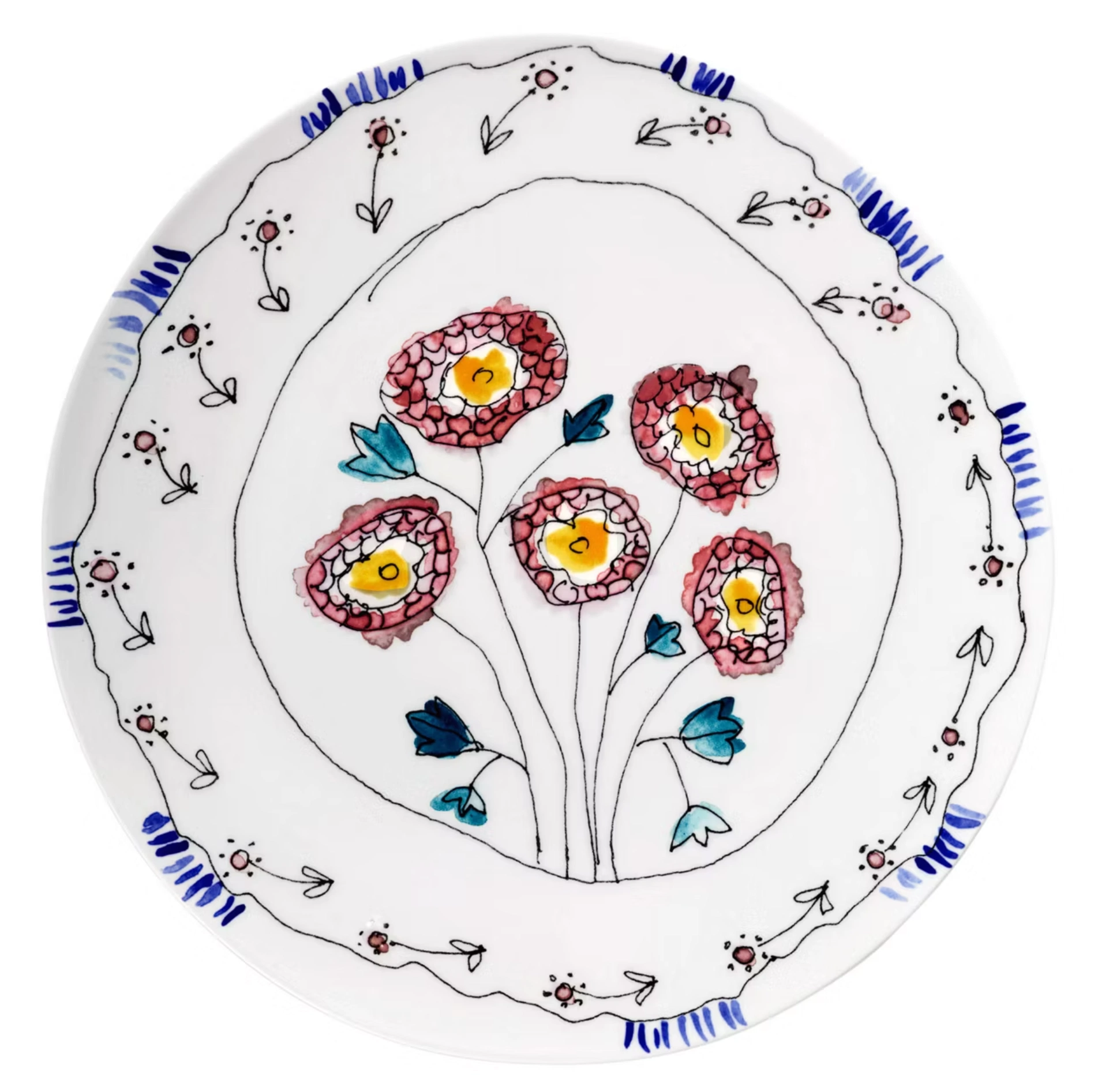 Marni x Serax  Midnight Flowers Serving Plate, €165, Arnotts