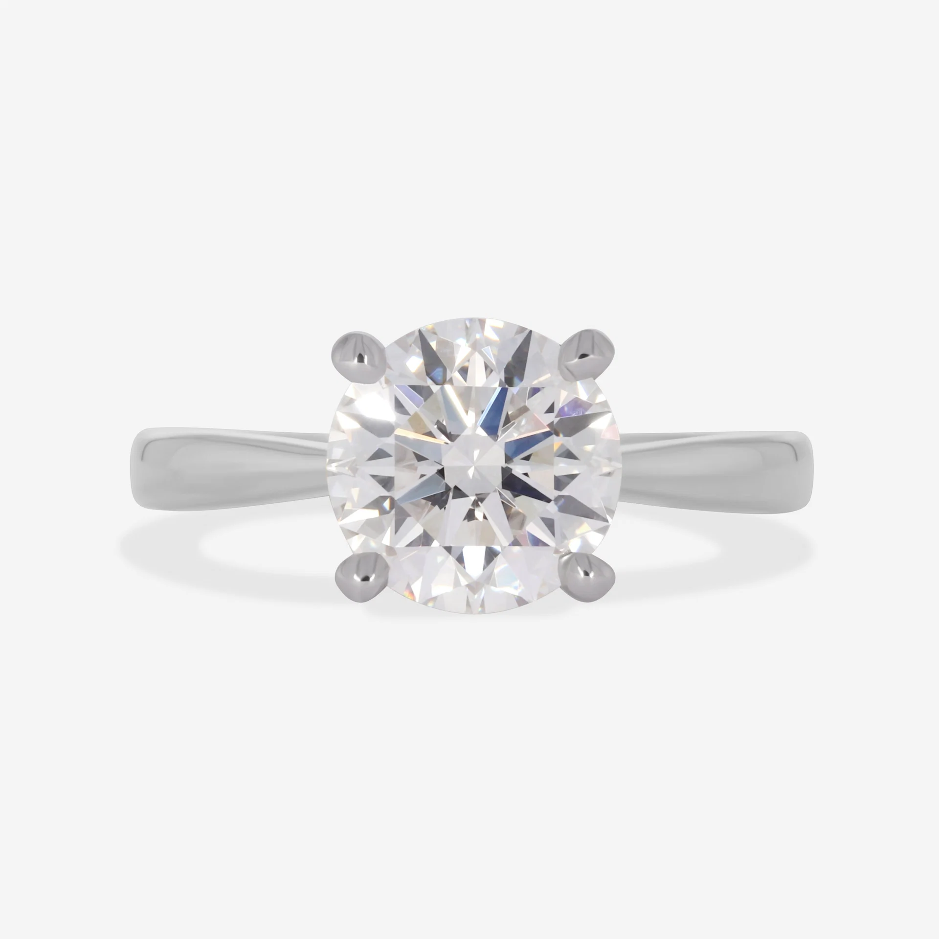 Auric 1.70ct Round Solitaire Lab Diamond Set in Platinum, €3,800