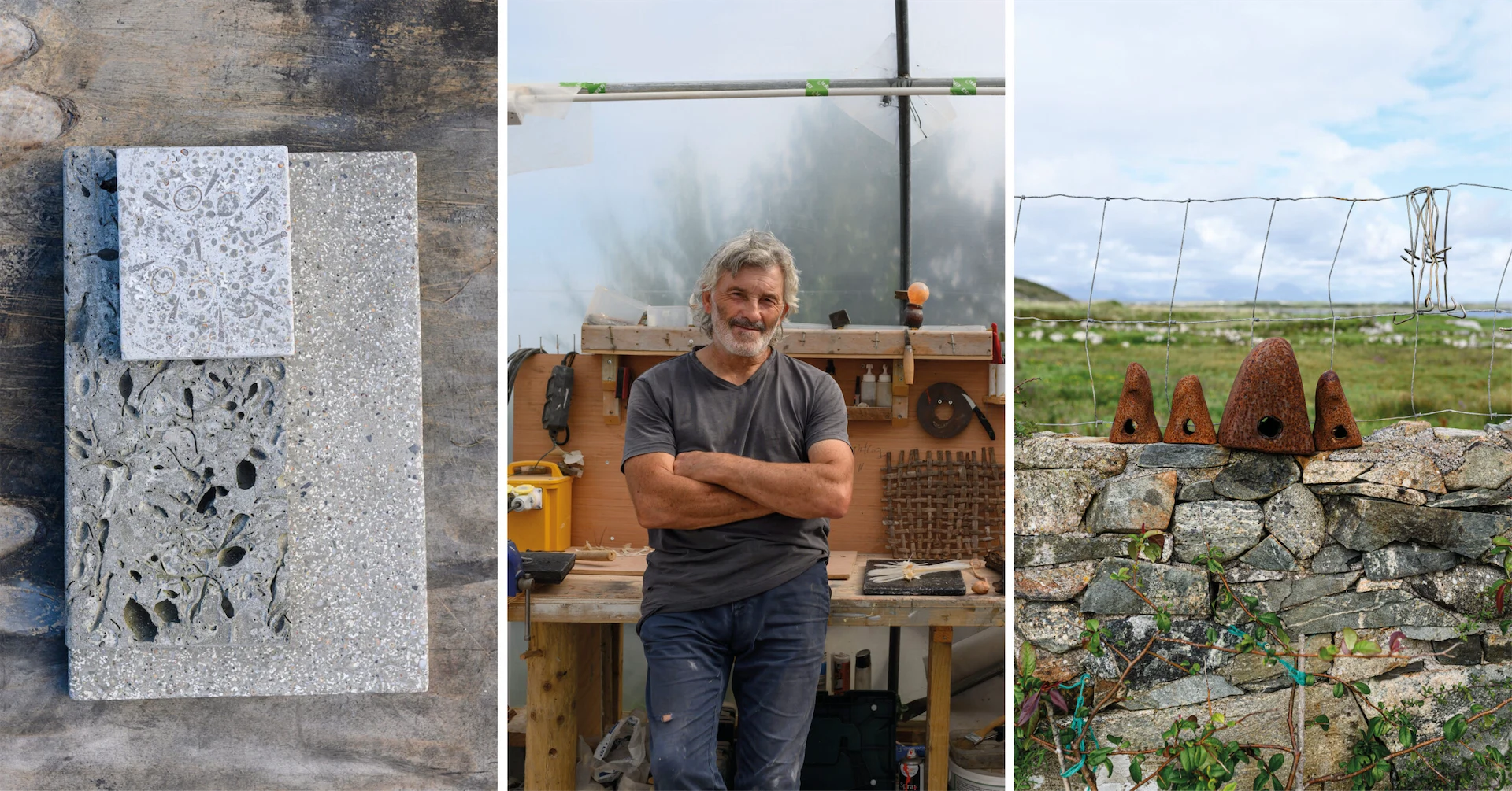 Meet the Galway craftsman capturing seaside finds in cast concrete