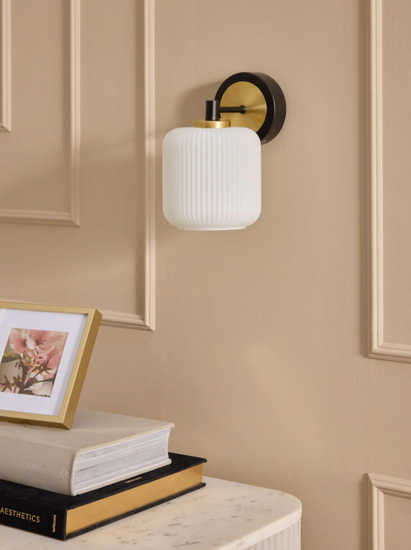 Black Ryker rechargeable wall light, €72, Next