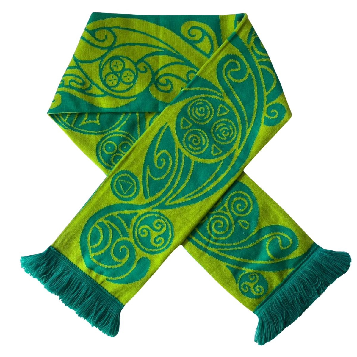AmyLouiShop Green Swirly Celtic Scarf, €30