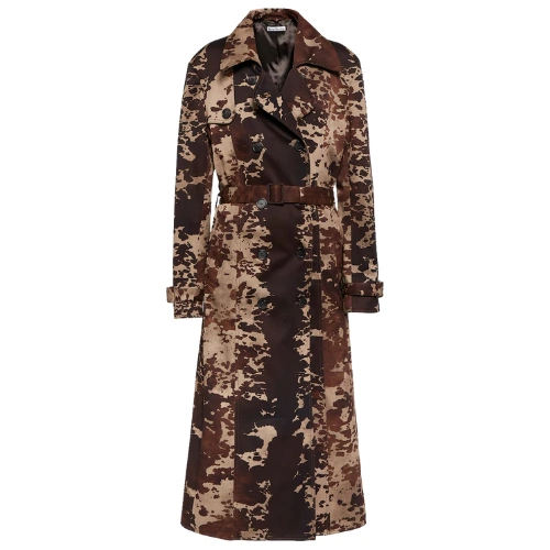 Acne Studios Cow-Print Cotton Trench Coat, €840, My Theresa