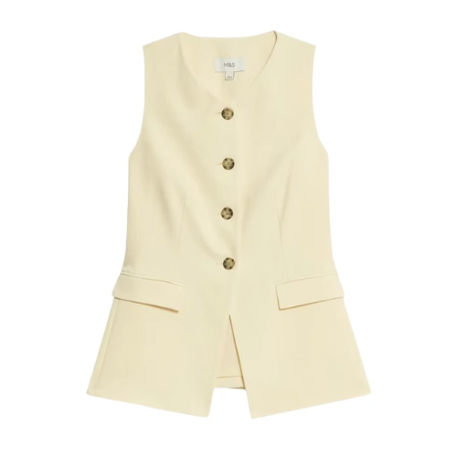 M&S Tailored Single Breasted Longline Waistcoat, €65