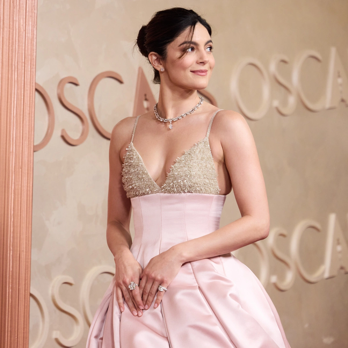 Monica Barbaro in Dior.