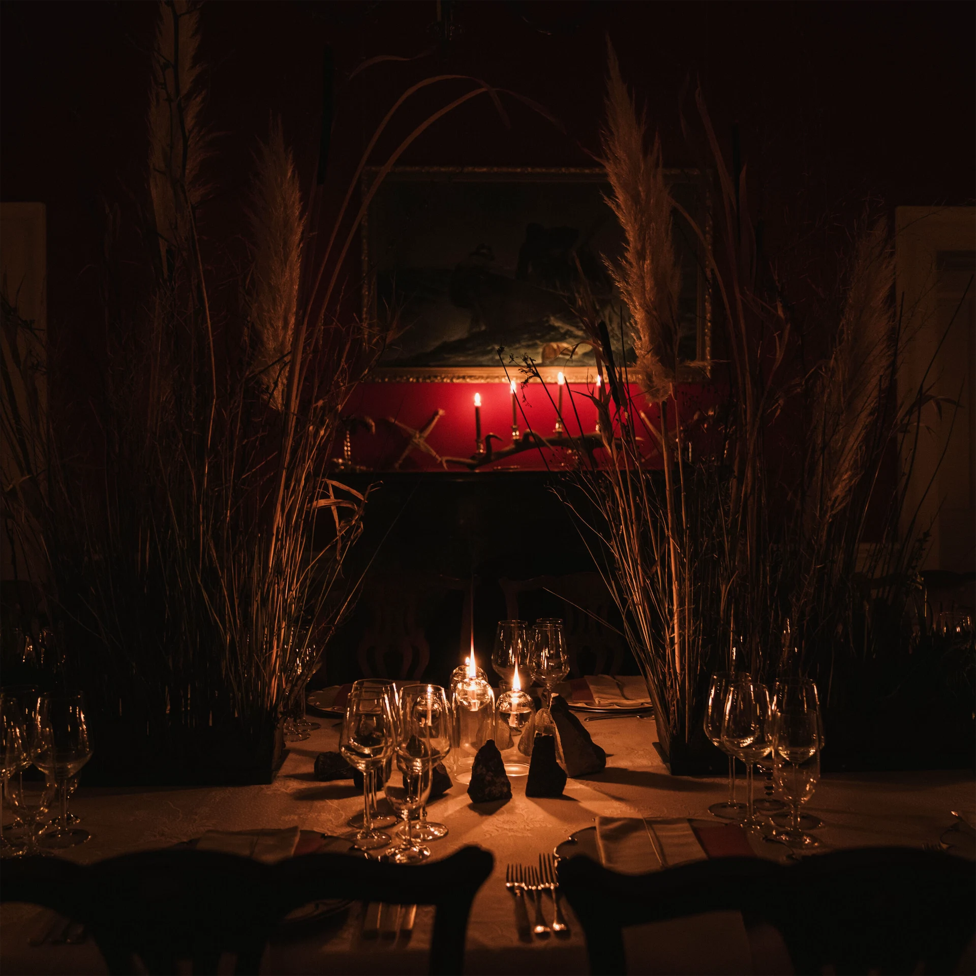 The Imbolc table setting at The Dining Club, created by Aoife Keogh of Whitestown House. Image by James Gabriel Martin