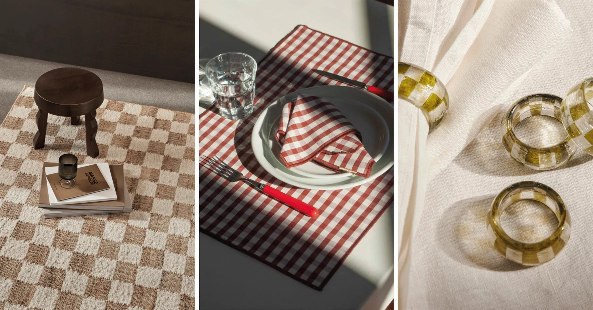 Checked homeware pieces that feel perfect for spring