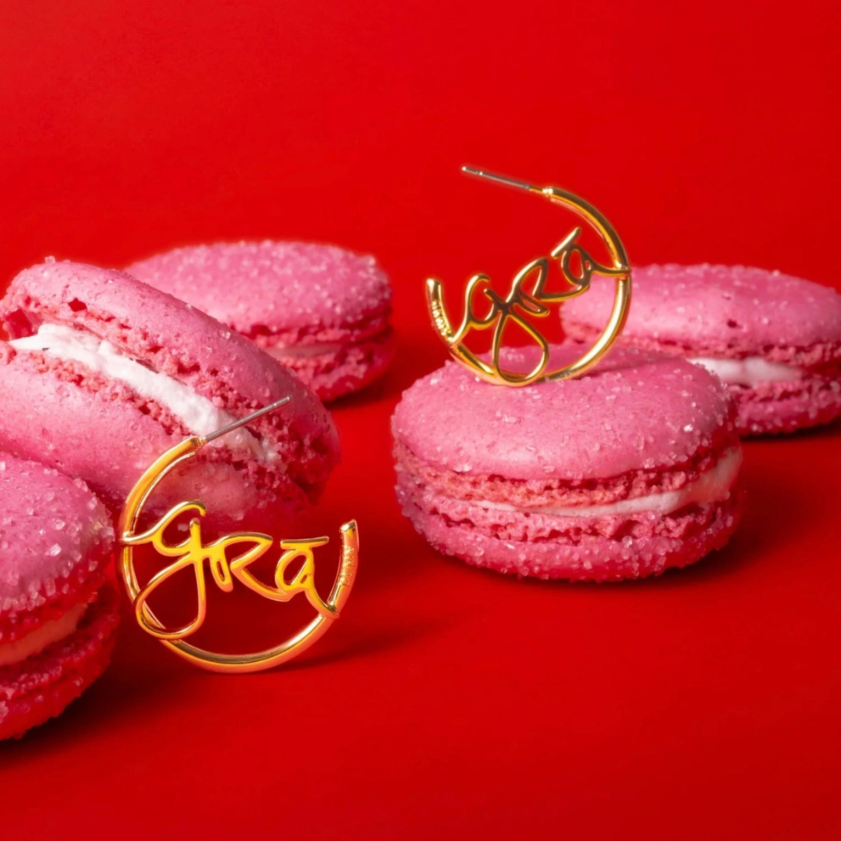 Don't Kill My Vibe Grá Beag Hoop Earrings, €42