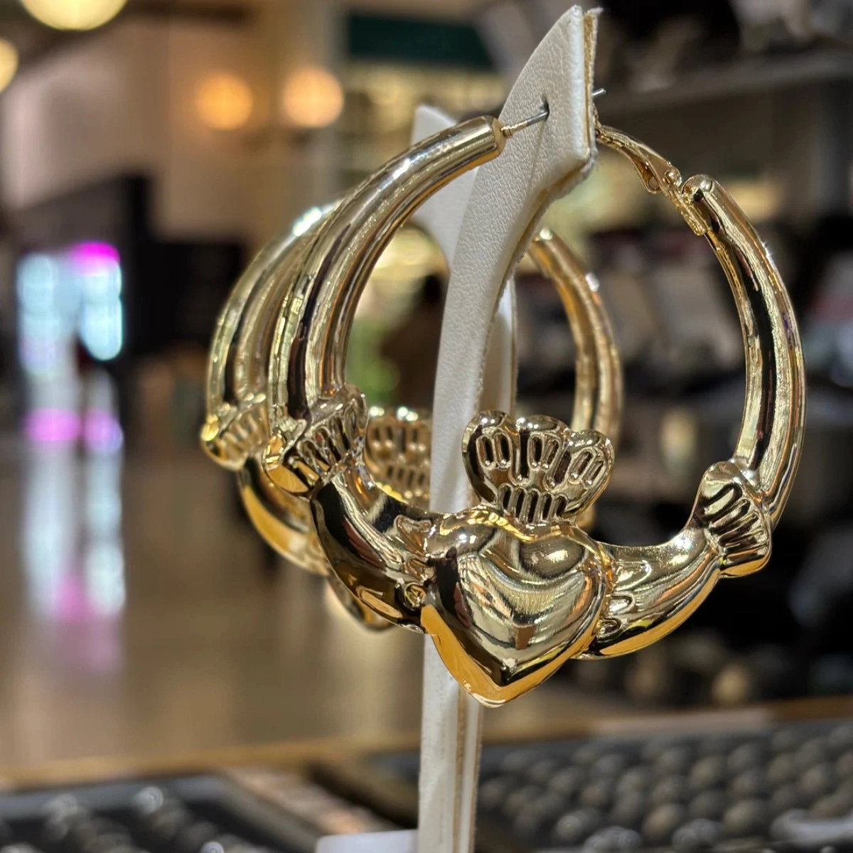 Celtic Spirit Claddagh Hoops, €18