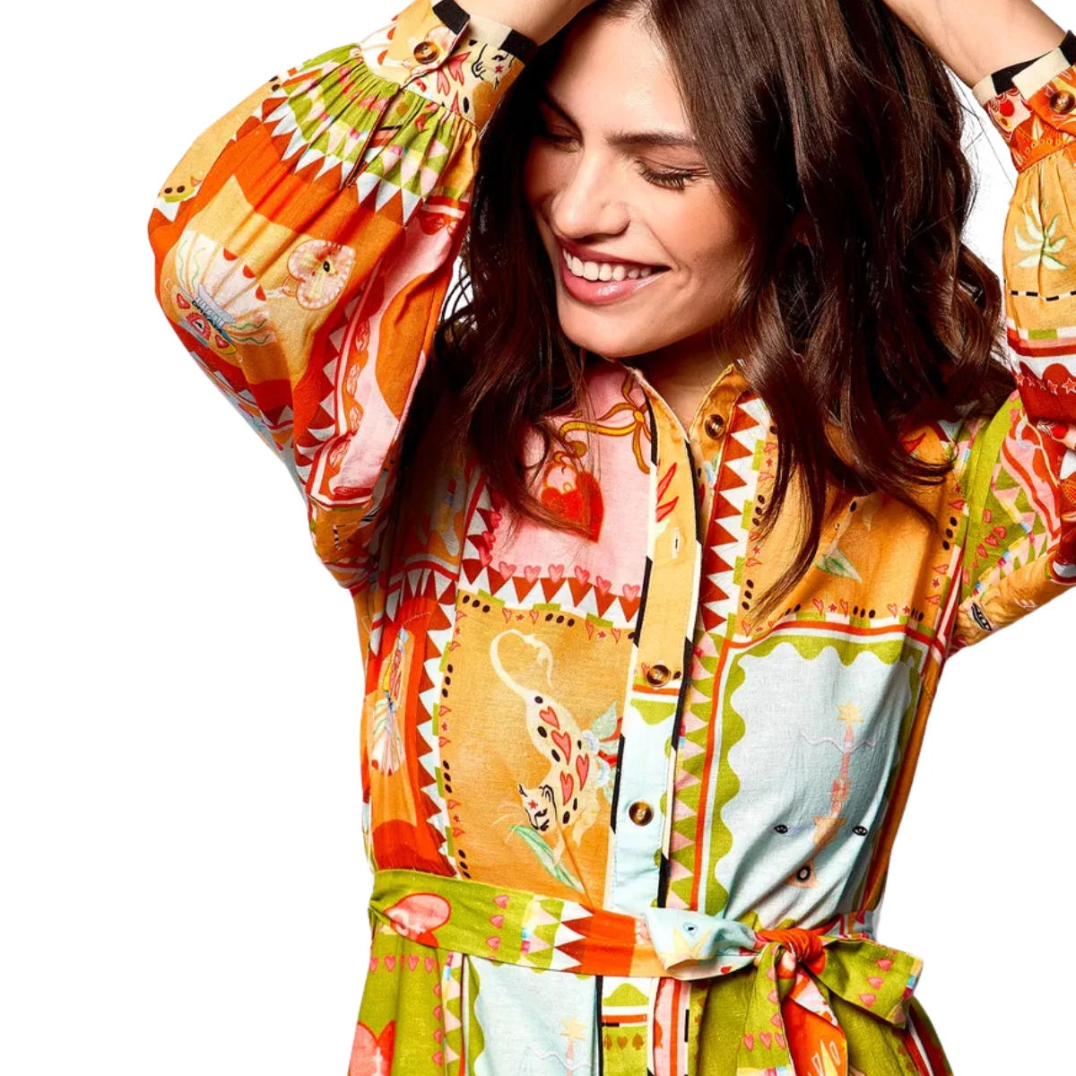 Multicolour Sóller Midi Shirt Dress, €245