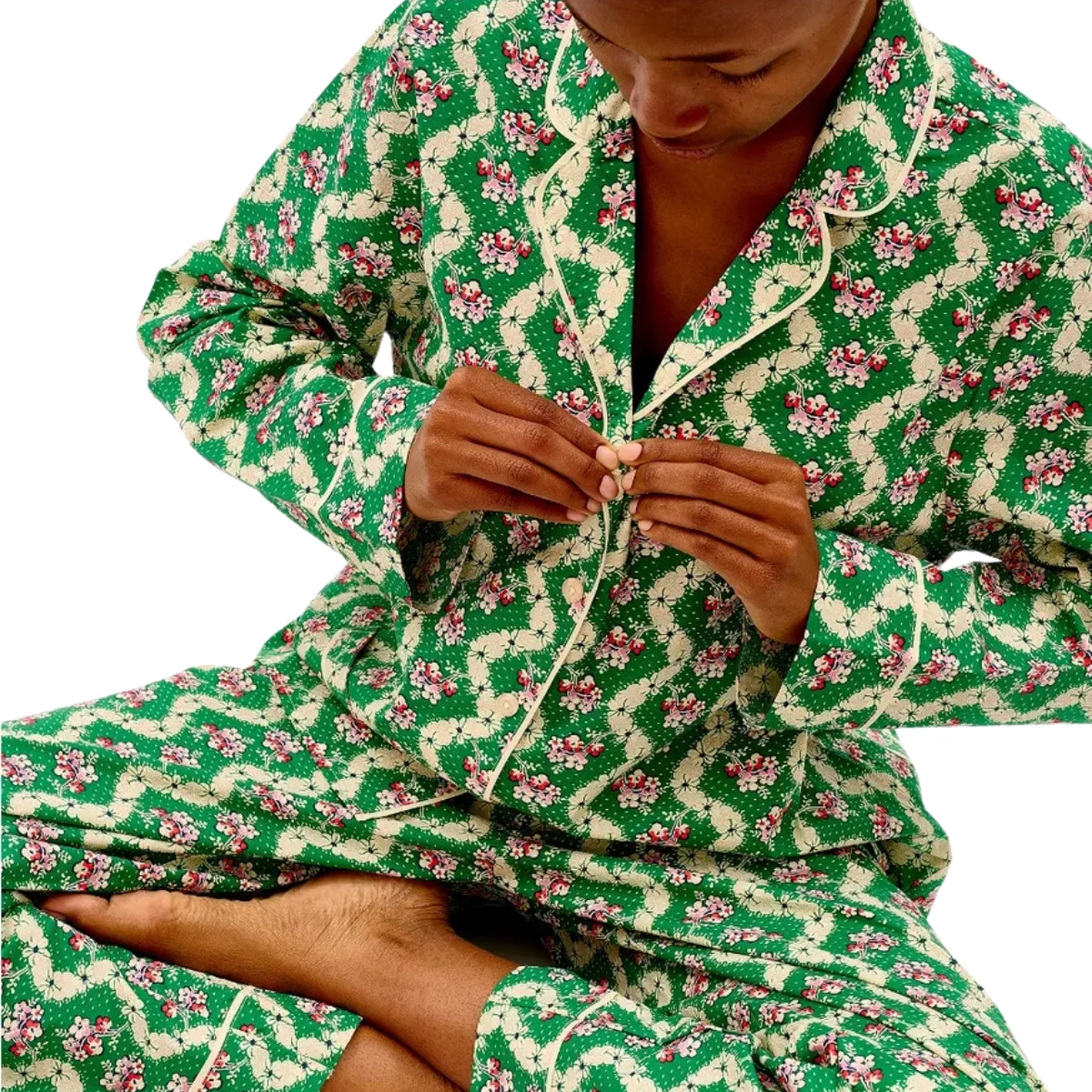 Green Wave Cotton Pyjama Set, €79.95