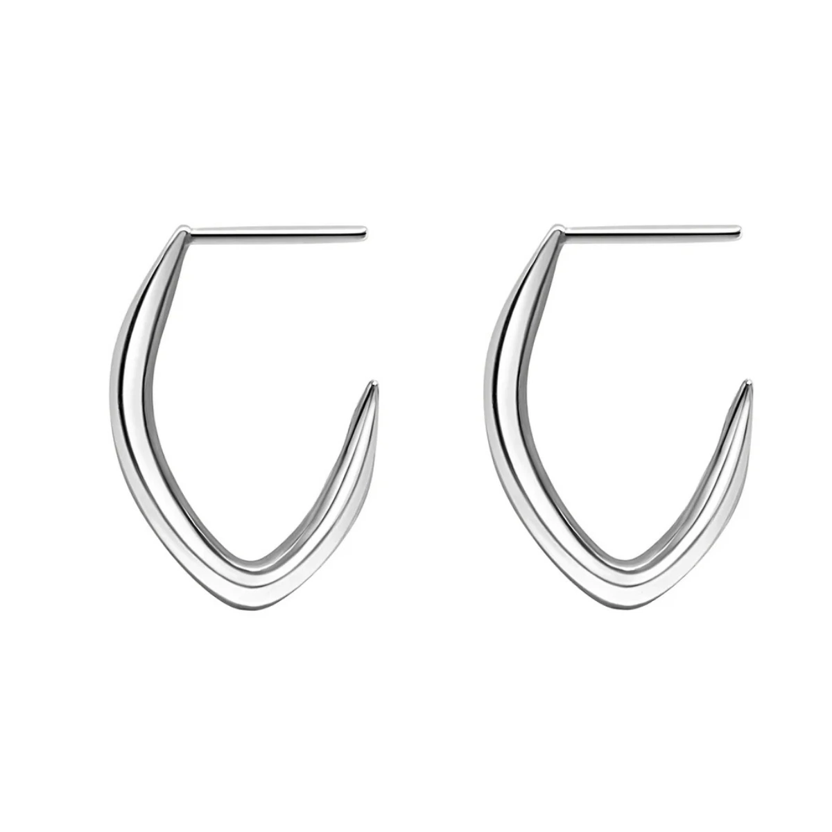 Tory Long Zelda Silver Hoop Earring, €95