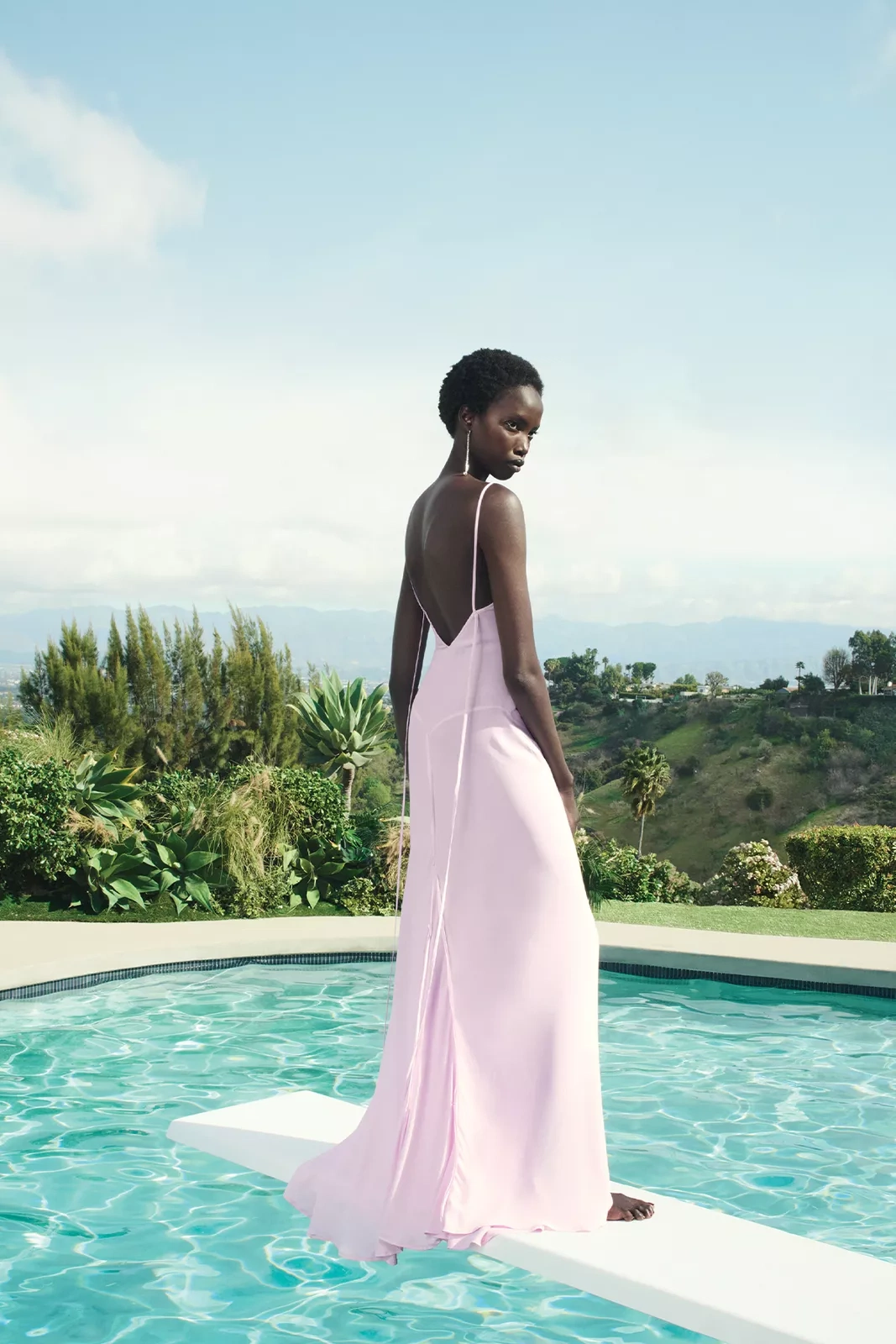 Godets Dress With Decorative Stitching, €180