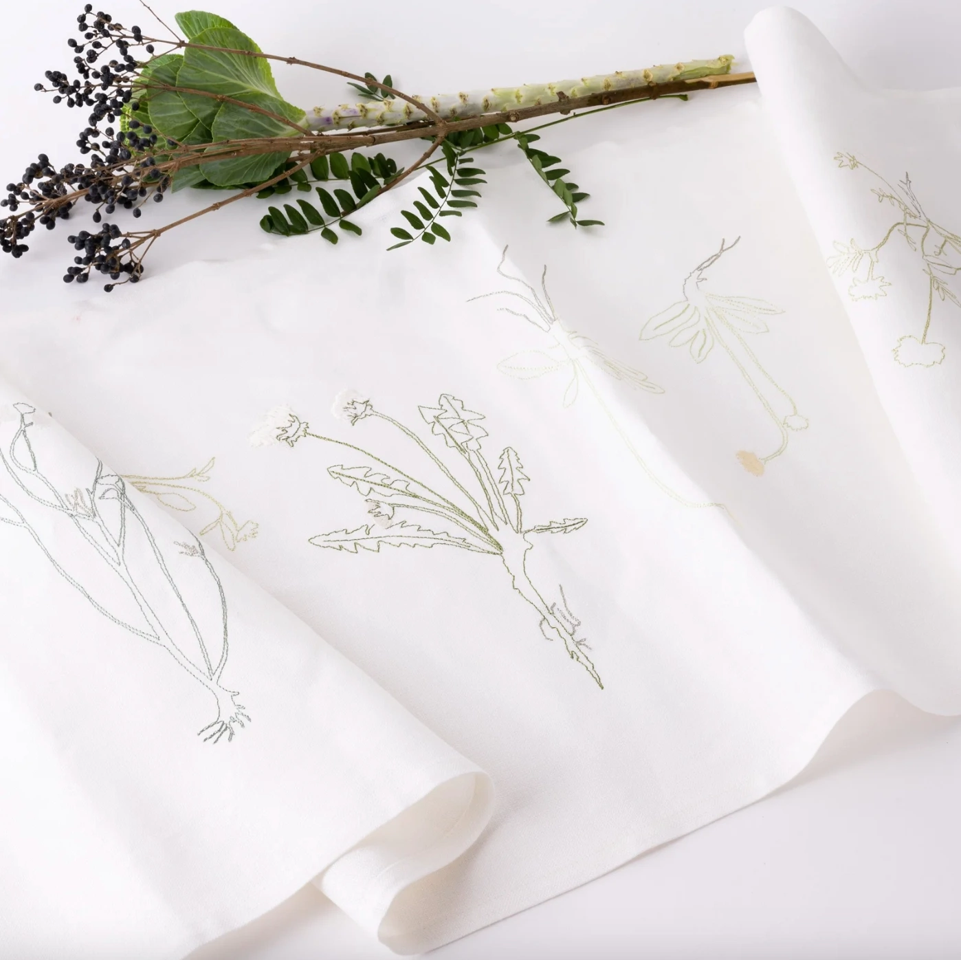 Jennifer Slattery Embroidered Table Runner, €125, Irish Design Shop